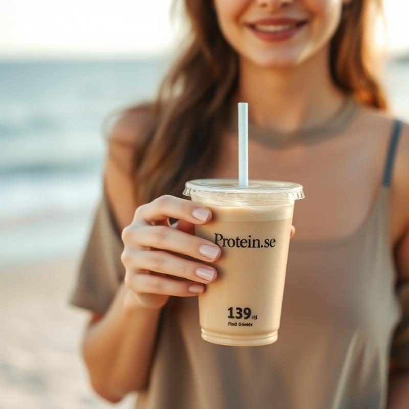 Iced protein latte — vår favorit just nu